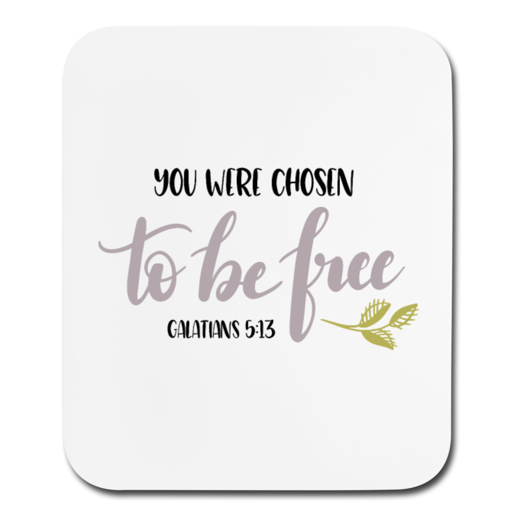 Galatians 5:13 - Mousepad - Vertical - white