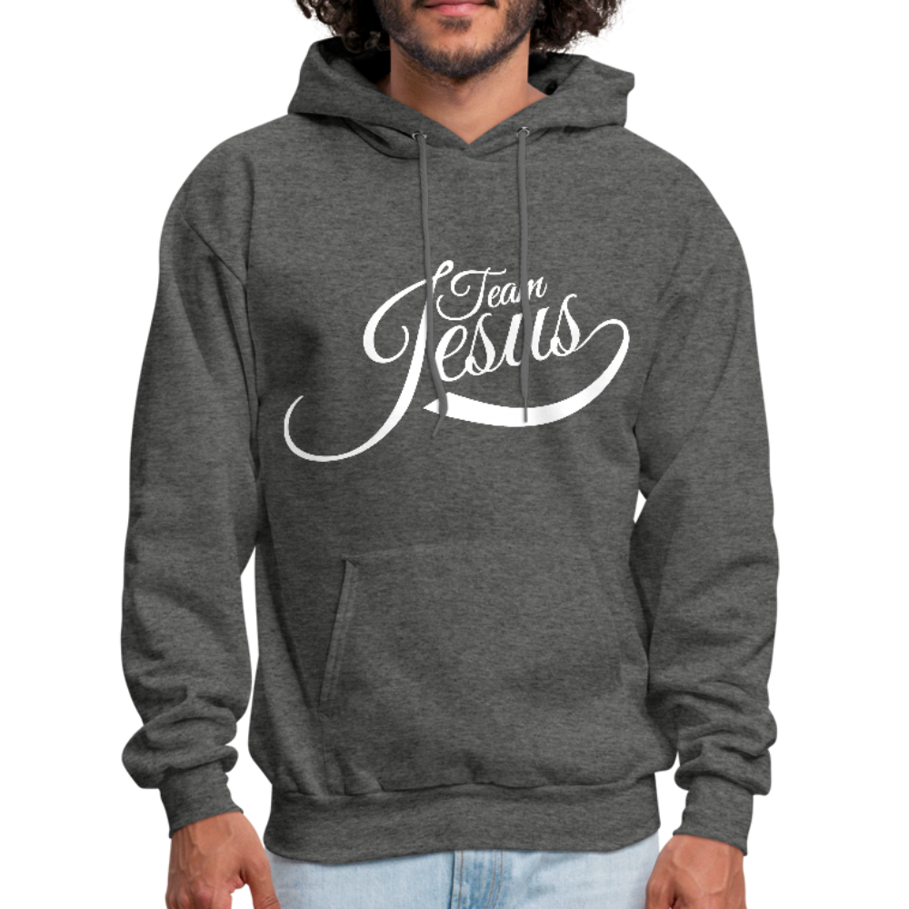 Team Jesus - White - Men's Hoodie - charcoal gray