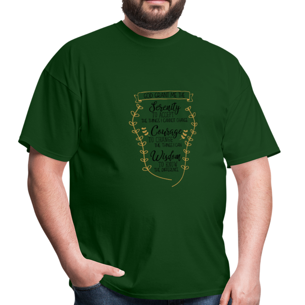 Serenity Prayer - Men's T-Shirt - forest green