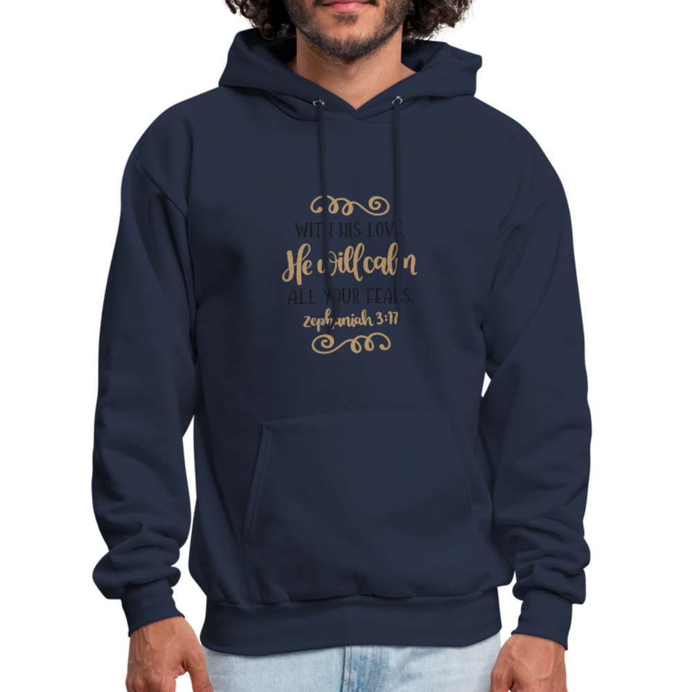 Zephaniah 3:17 - Men's Hoodie - navy
