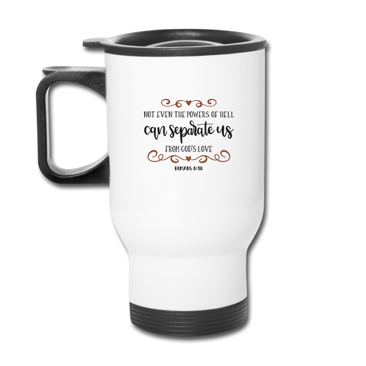Romans 8:38 - Travel Mug - white