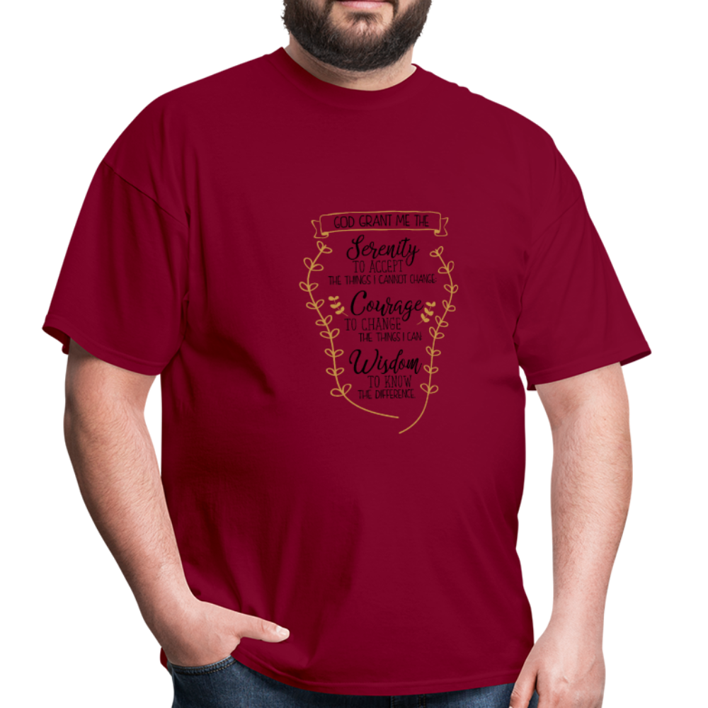 Serenity Prayer - Men's T-Shirt - burgundy