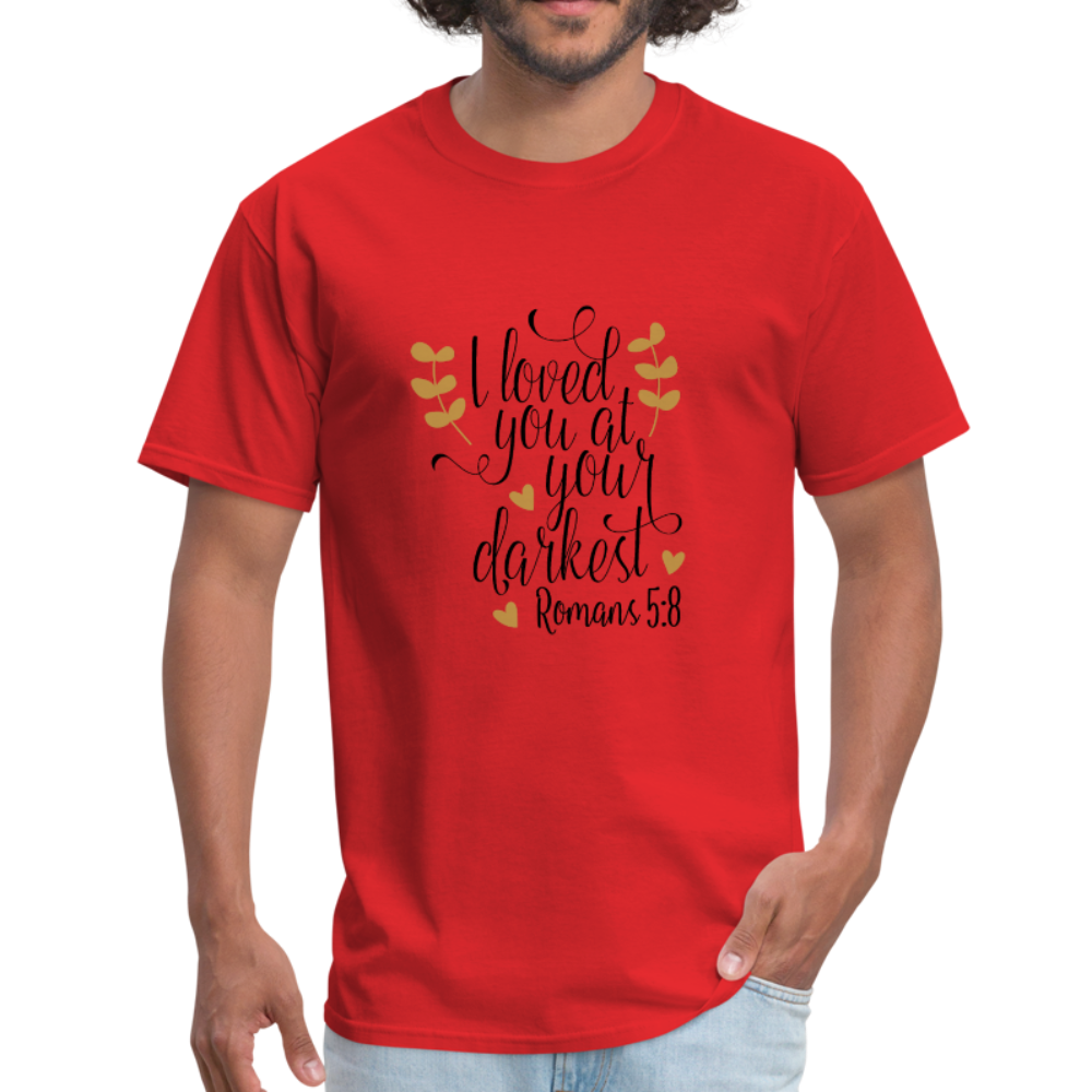 Romans 5:8 - Men's T-Shirt - red