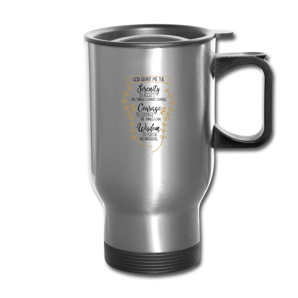 Serenity Prayer - Travel Mug - silver