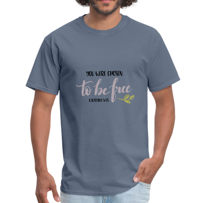 Galatians 5:13 - Men's T-Shirt - denim