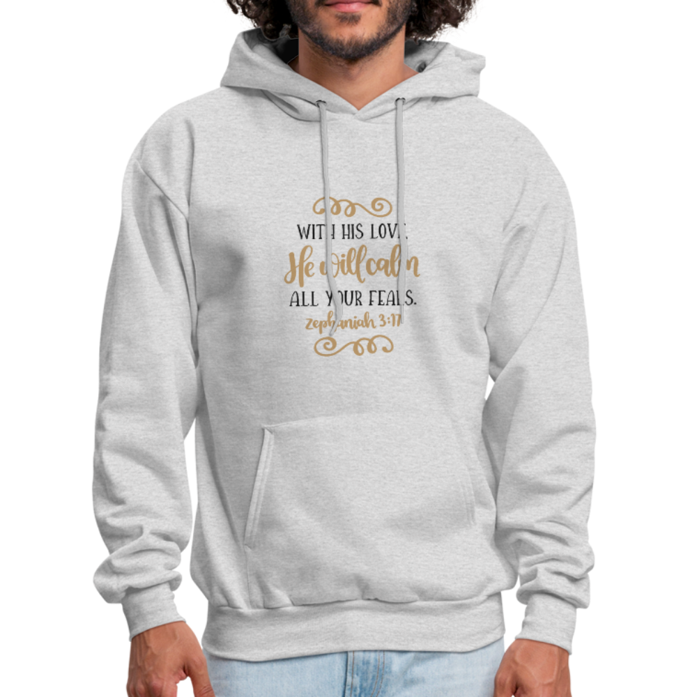 Zephaniah 3:17 - Men's Hoodie - ash