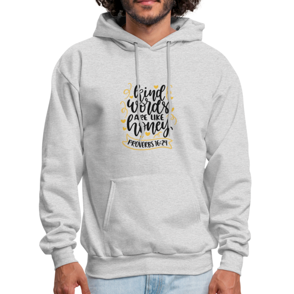 Proverbs 16:24 - Men's Hoodie - ash