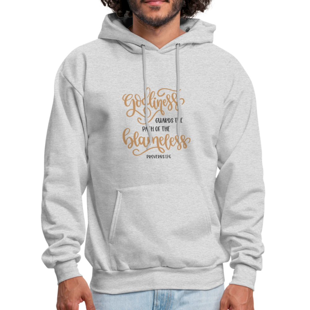 Proverbs 13:6 - Men's Hoodie - ash
