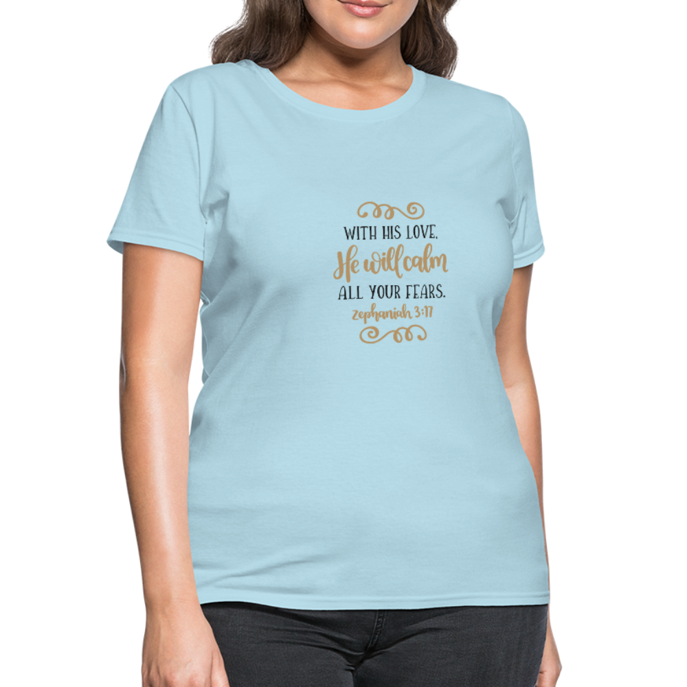 Zephaniah 3:17 - Women's T-Shirt - powder blue