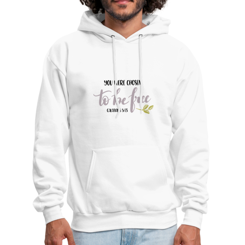 Galatians 5:13 - Men's Hoodie - white
