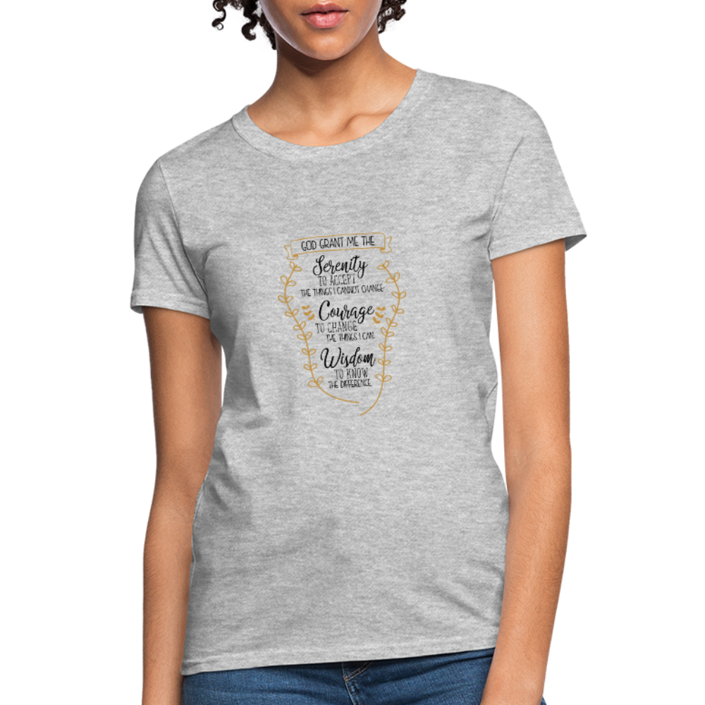Serenity Prayer - Women's T-Shirt - heather gray