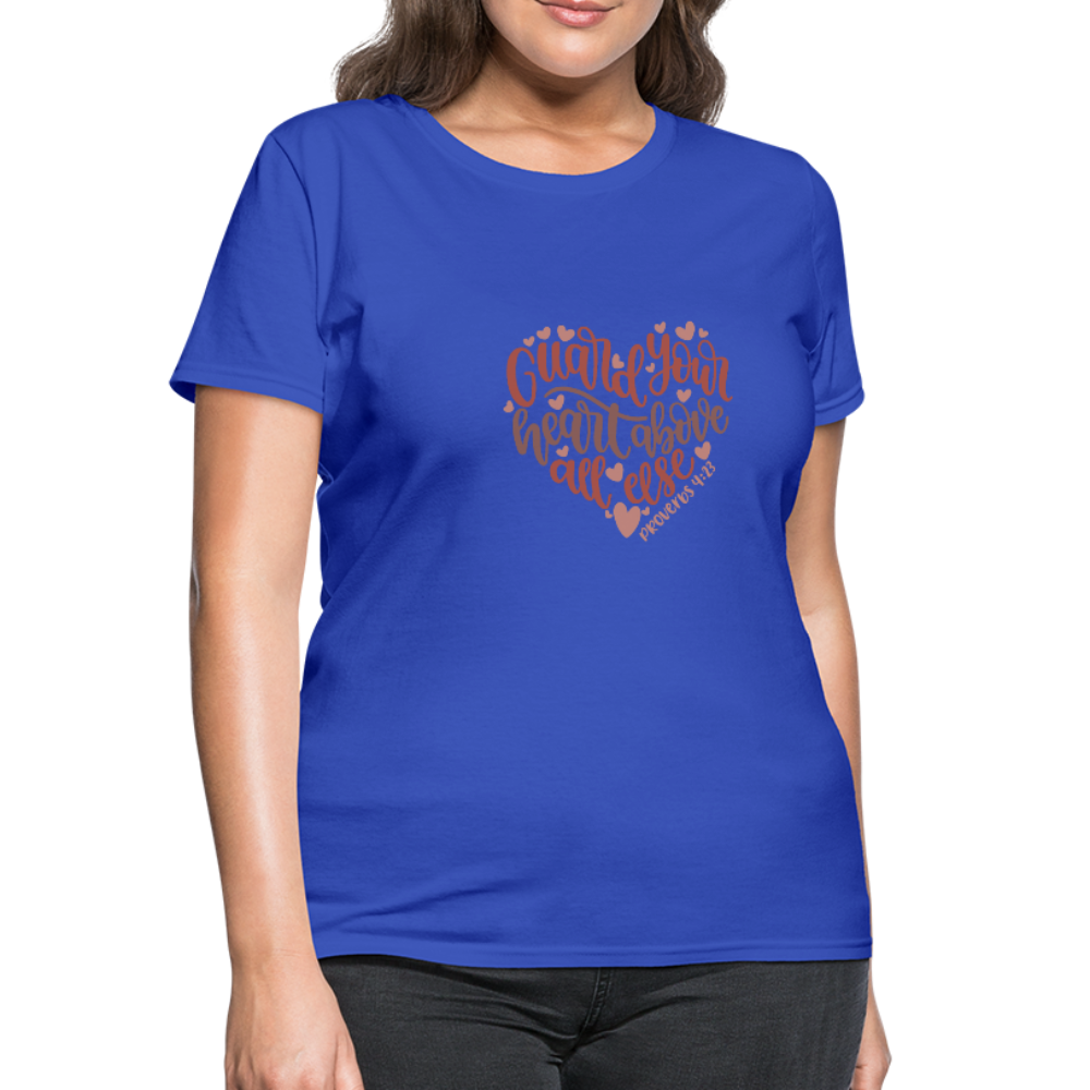 Proverbs 4:23 - Women's T-Shirt - royal blue