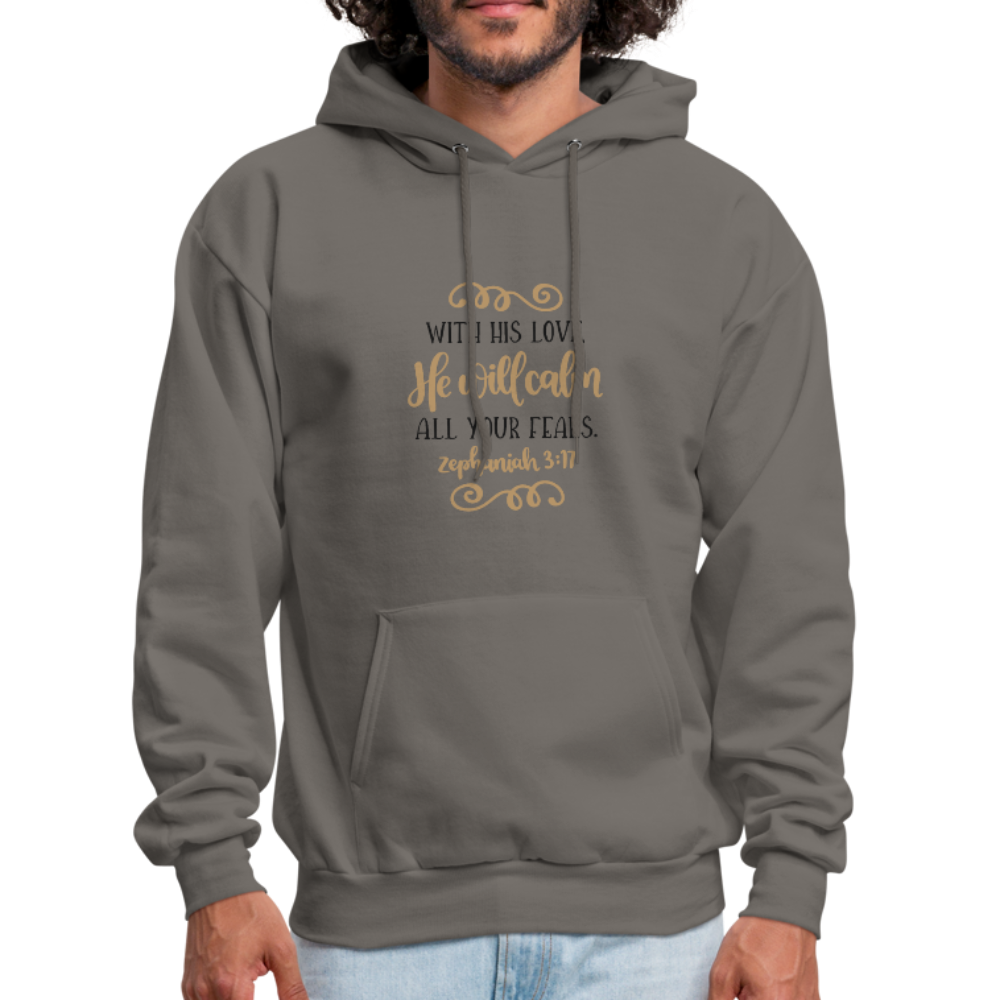Zephaniah 3:17 - Men's Hoodie - asphalt gray