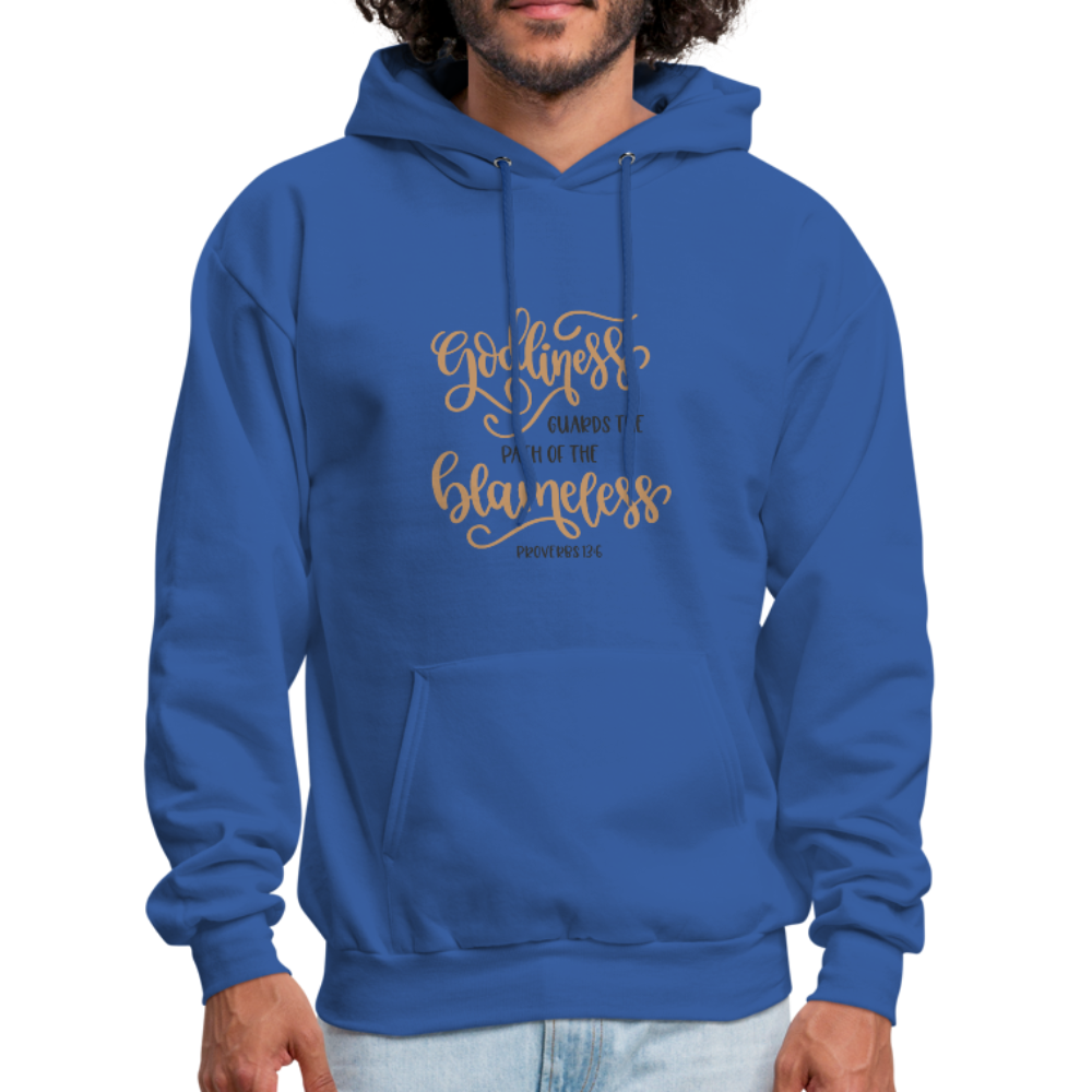Proverbs 13:6 - Men's Hoodie - royal blue