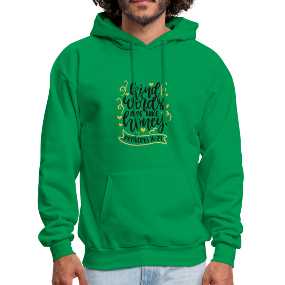 Proverbs 16:24 - Men's Hoodie - kelly green