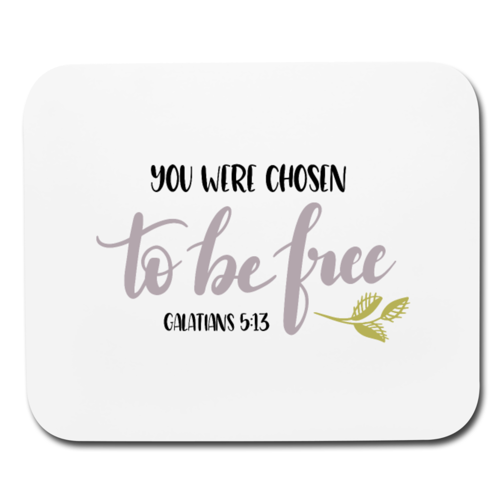 Galatians 5:13 - Mousepad - Horizontal - white