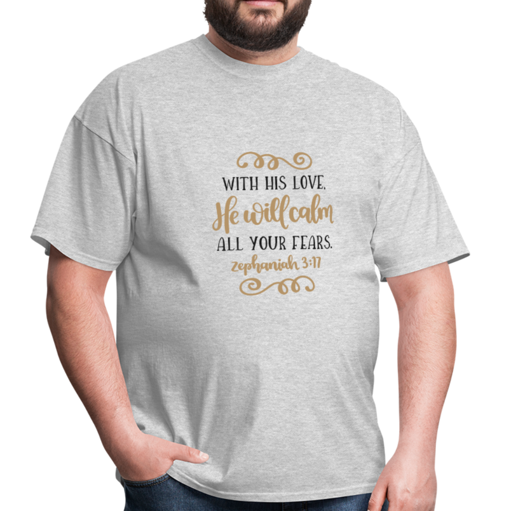 Zephaniah 3:17 - Men's T-Shirt - heather gray
