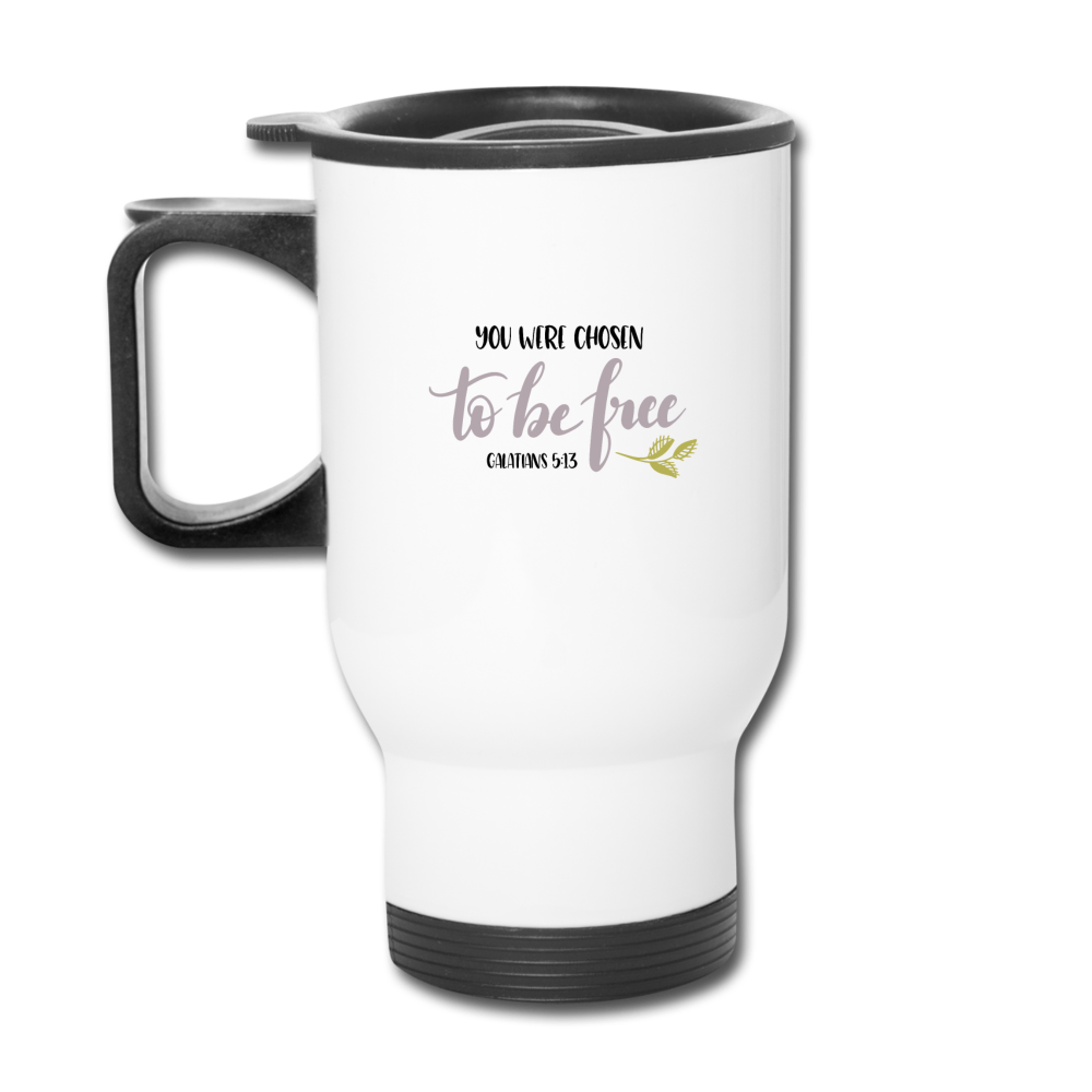 Galatians 5:13 - Travel Mug - white