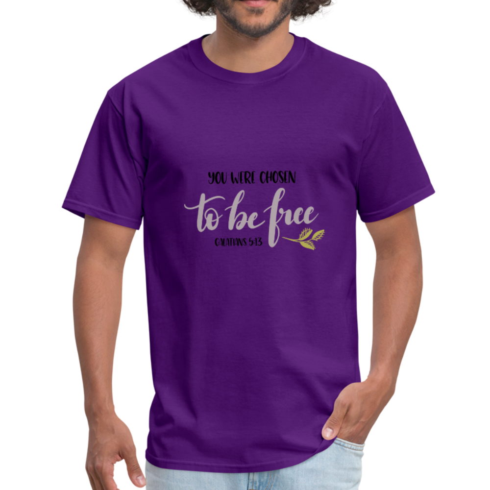 Galatians 5:13 - Men's T-Shirt - purple
