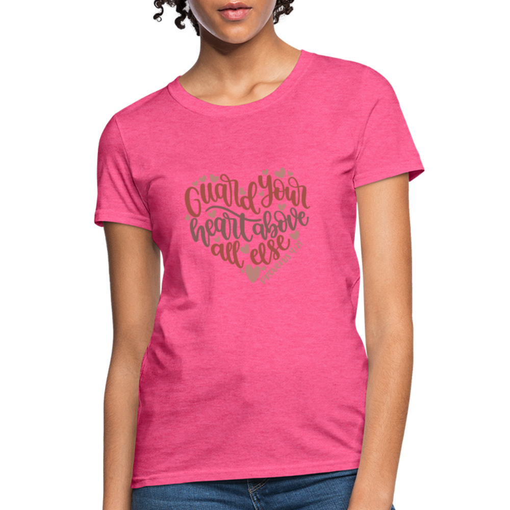 Proverbs 4:23 - Women's T-Shirt - heather pink