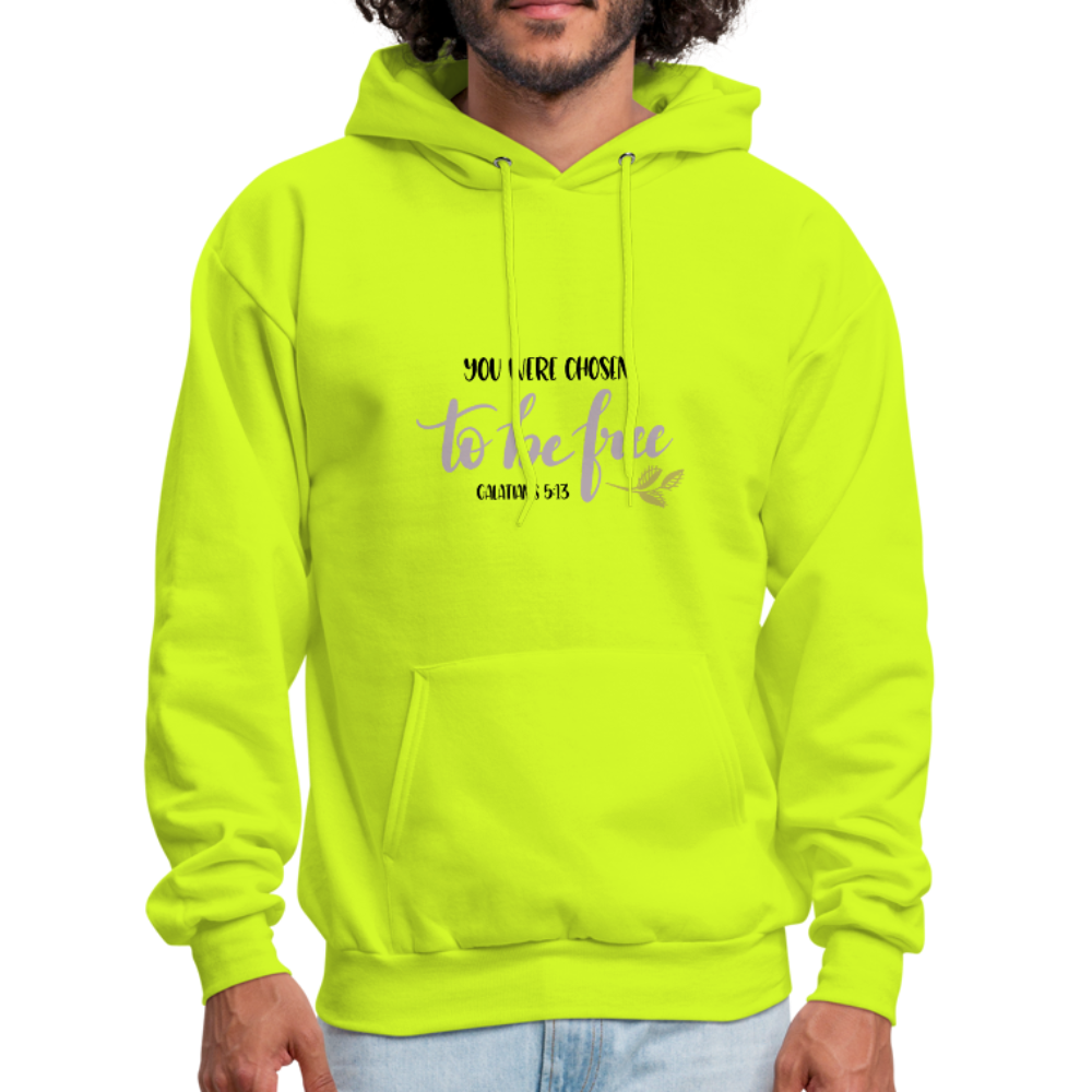 Galatians 5:13 - Men's Hoodie - safety green