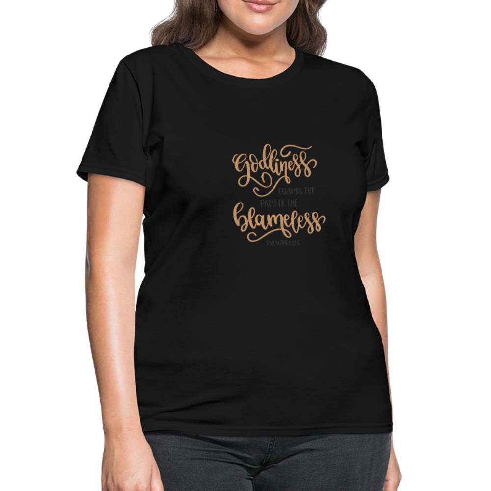 Proverbs 13:6 - Women's T-Shirt - black
