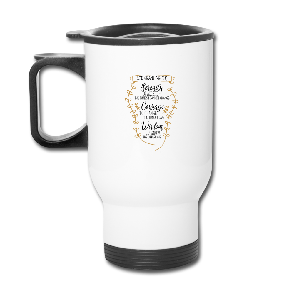 Serenity Prayer - Travel Mug - white