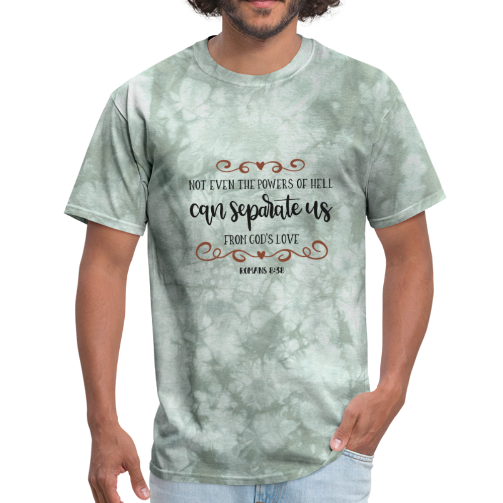 Romans 8:38 - Men's T-Shirt - military green tie dye