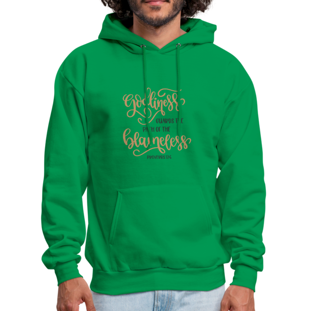 Proverbs 13:6 - Men's Hoodie - kelly green