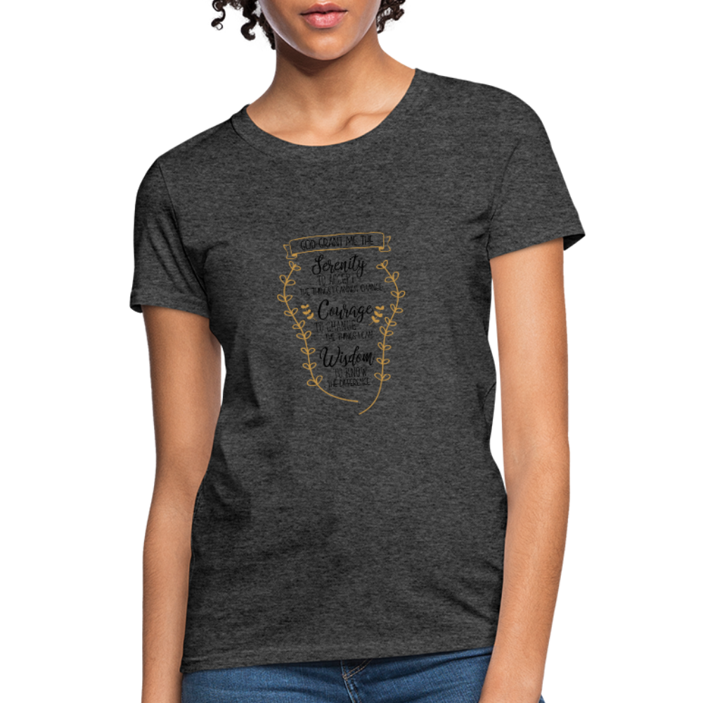 Serenity Prayer - Women's T-Shirt - heather black