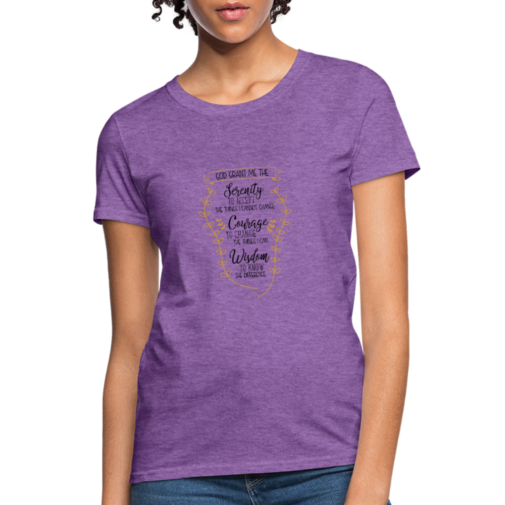 Serenity Prayer - Women's T-Shirt - purple heather