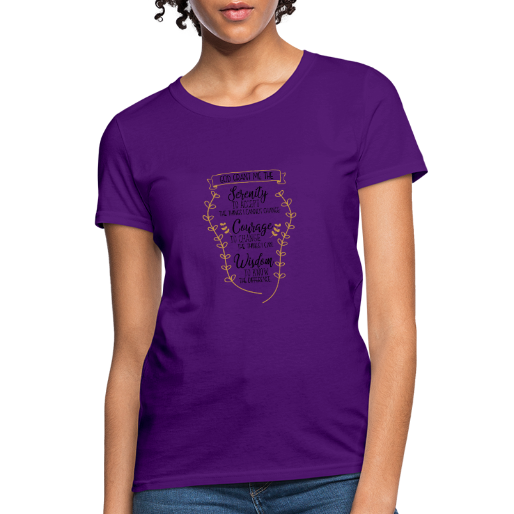Serenity Prayer - Women's T-Shirt - purple