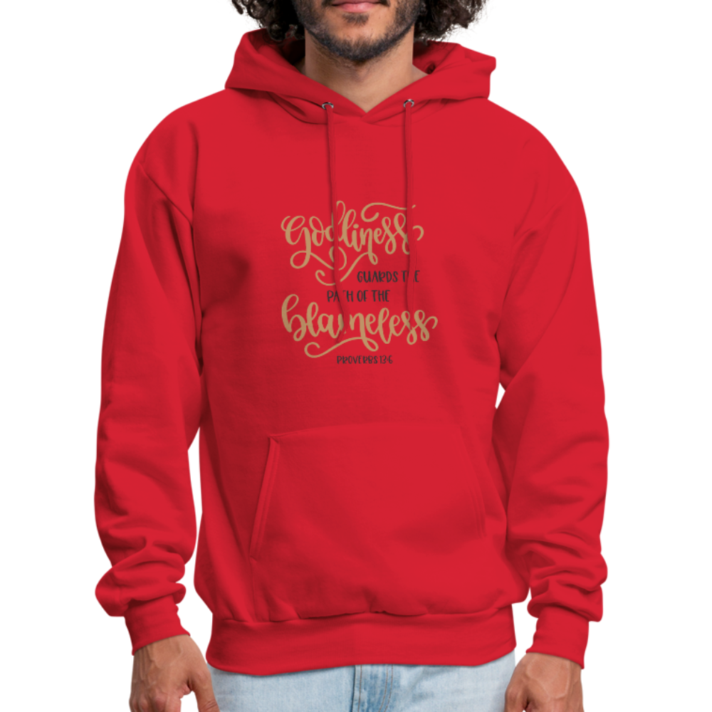 Proverbs 13:6 - Men's Hoodie - red
