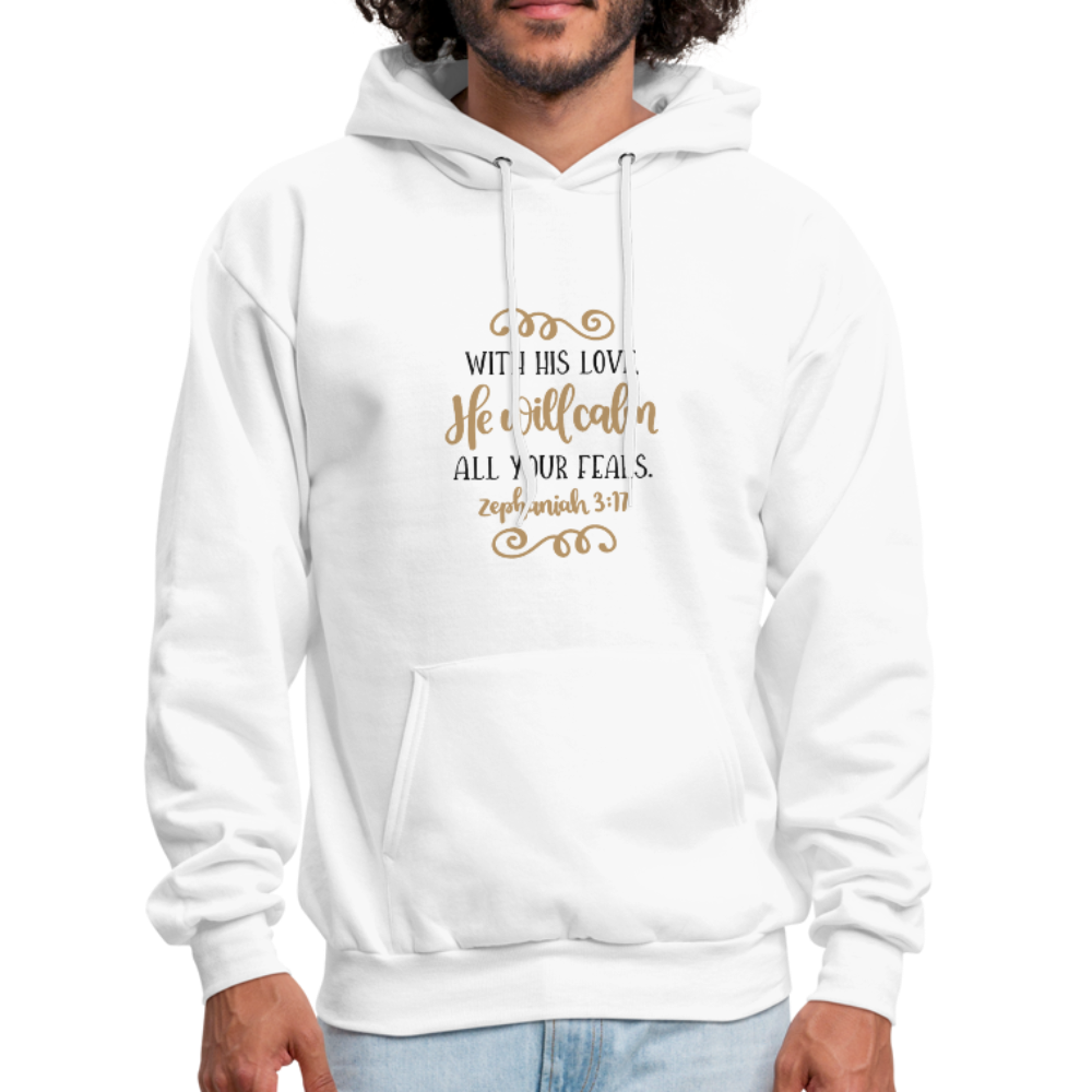 Zephaniah 3:17 - Men's Hoodie - white