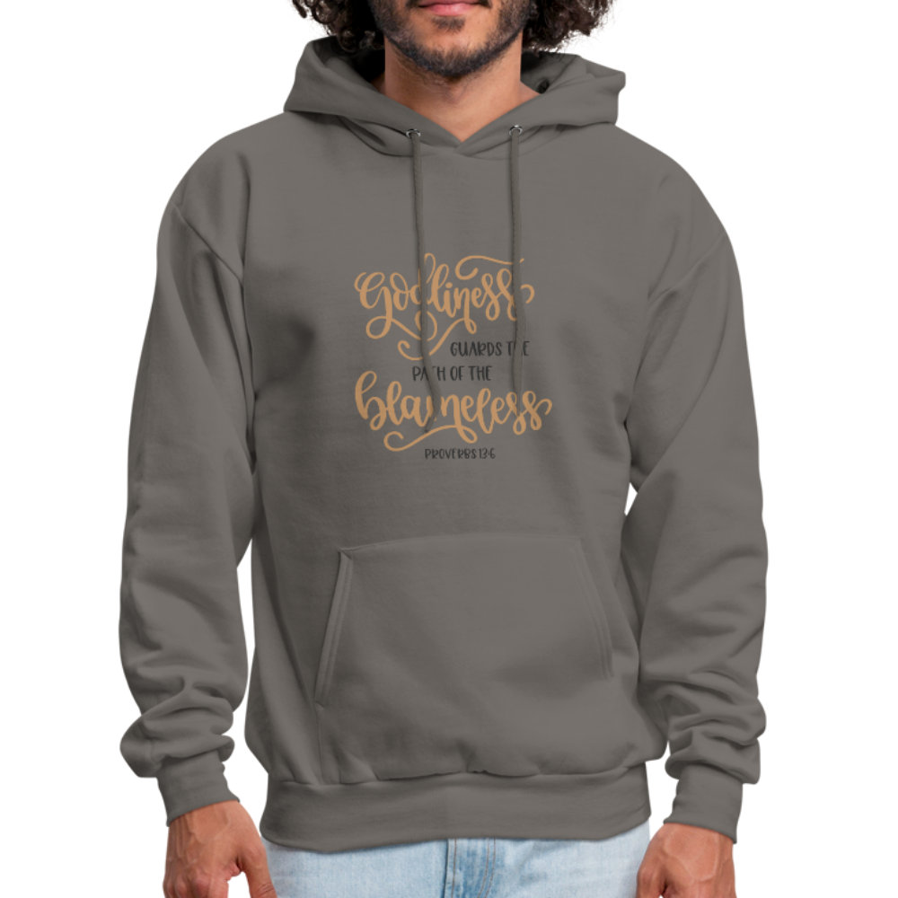 Proverbs 13:6 - Men's Hoodie - asphalt gray