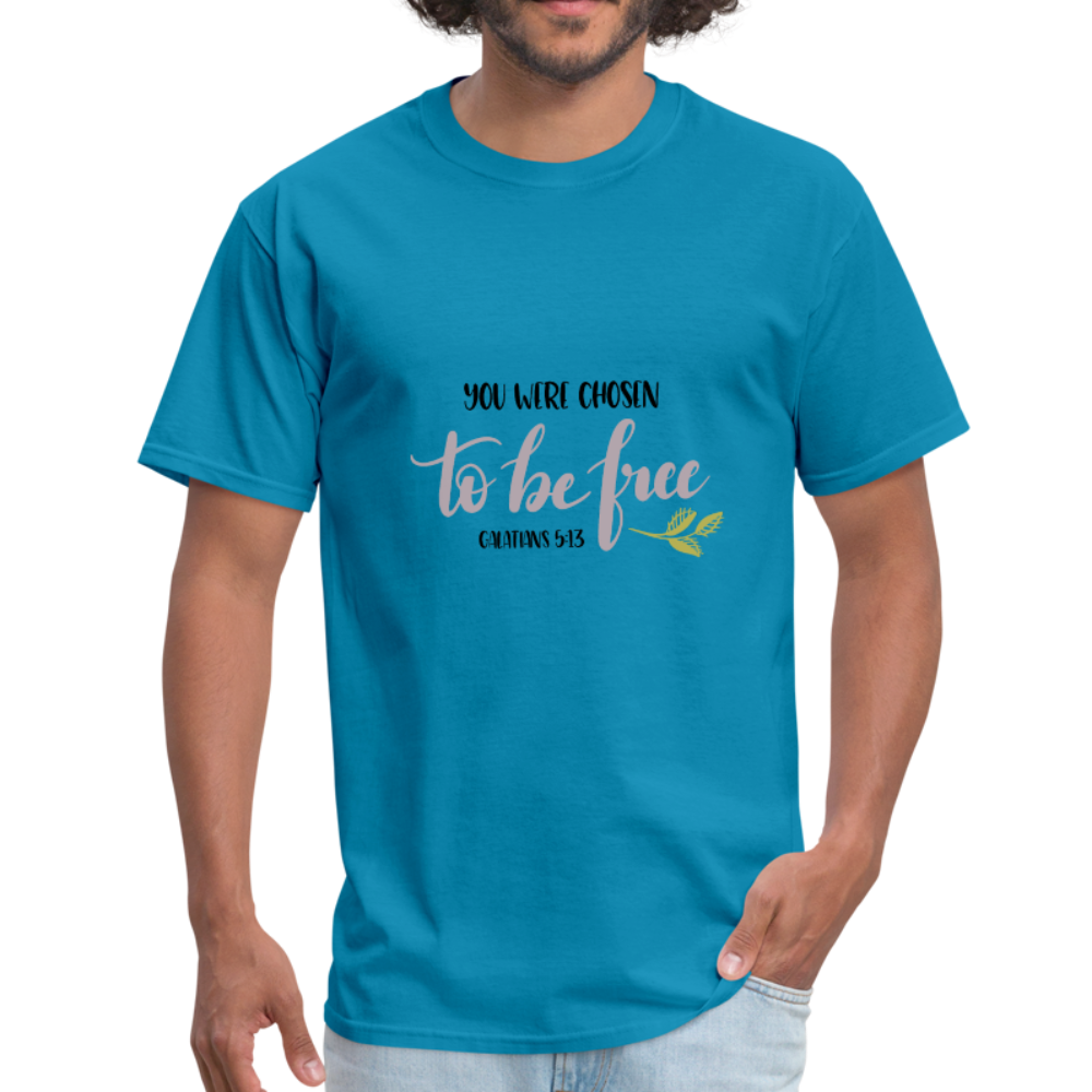 Galatians 5:13 - Men's T-Shirt - turquoise