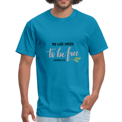 Galatians 5:13 - Men's T-Shirt - turquoise