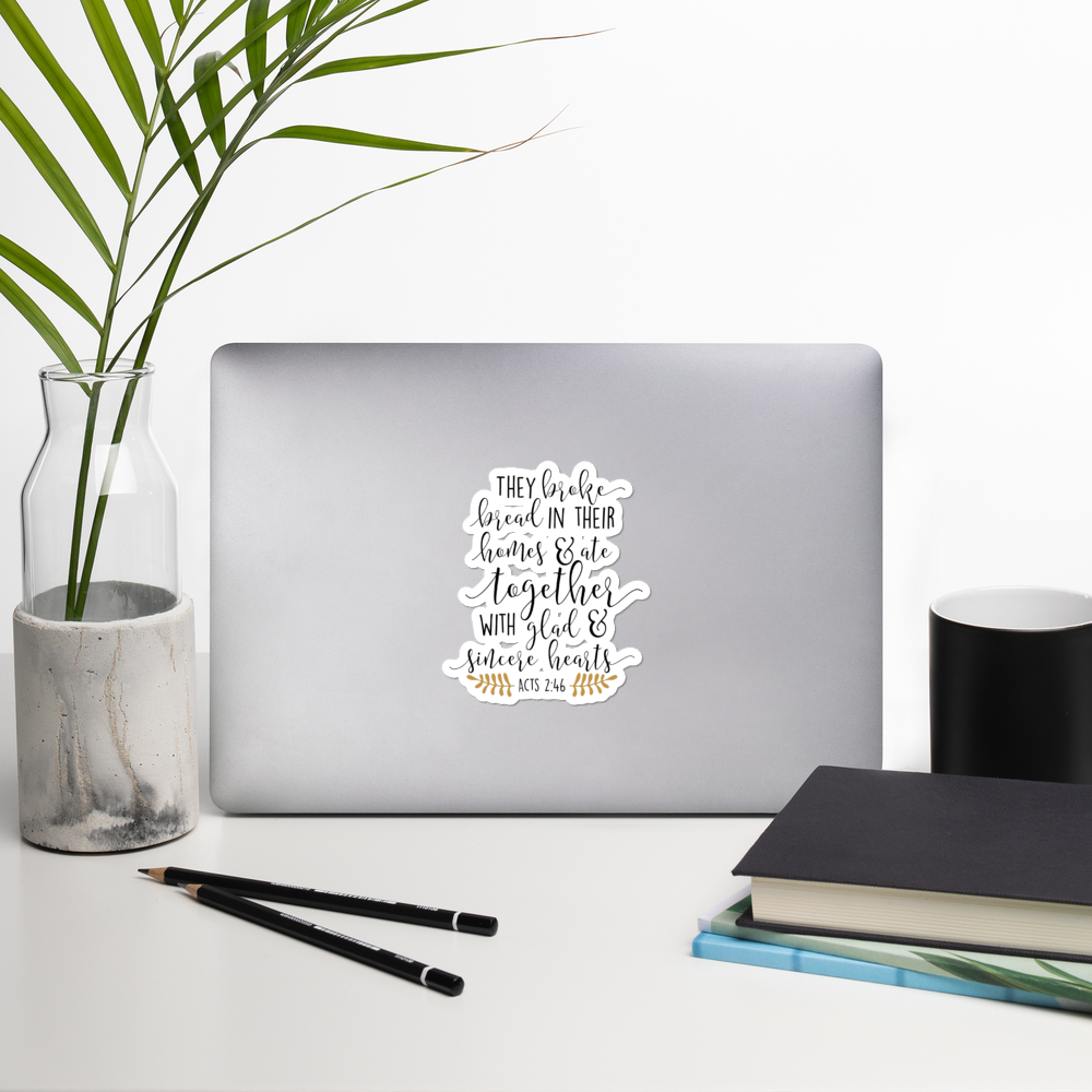 Acts 2:46 - Stickers