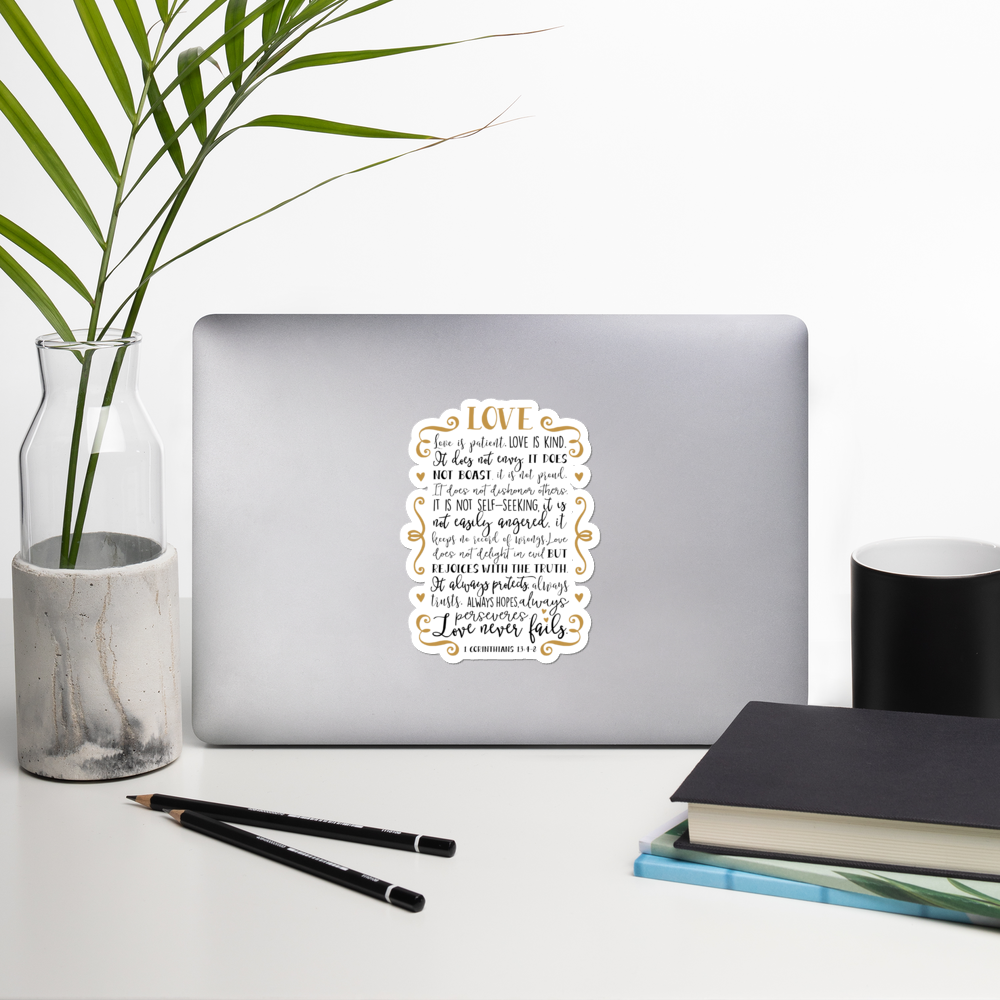 1 Corinthians 13:4-8 - Stickers