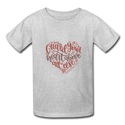 Proverbs 4:23 - Youth T-Shirt - heather gray