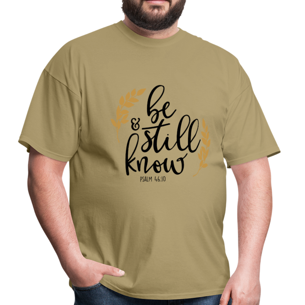 Psalm 46:10 - Men's T-Shirt - khaki
