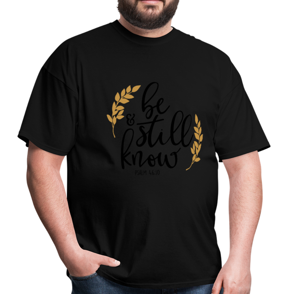 Psalm 46:10 - Men's T-Shirt - black