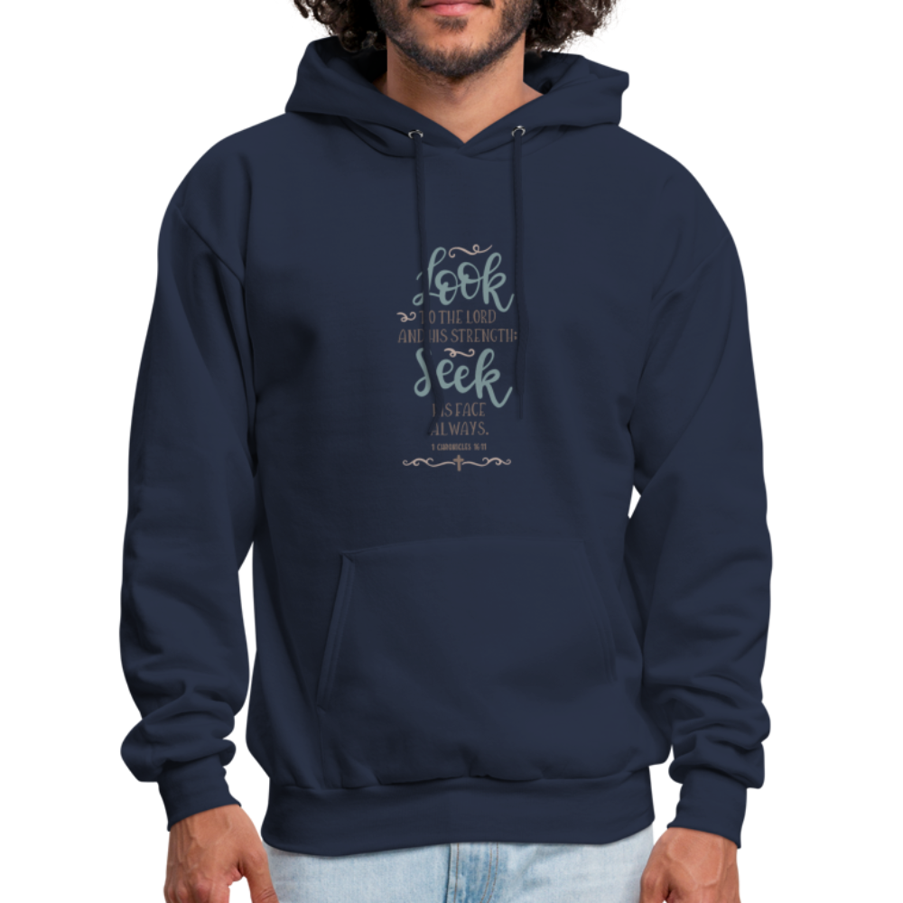 1 Chronicles 16:11 - Men's Hoodie - navy