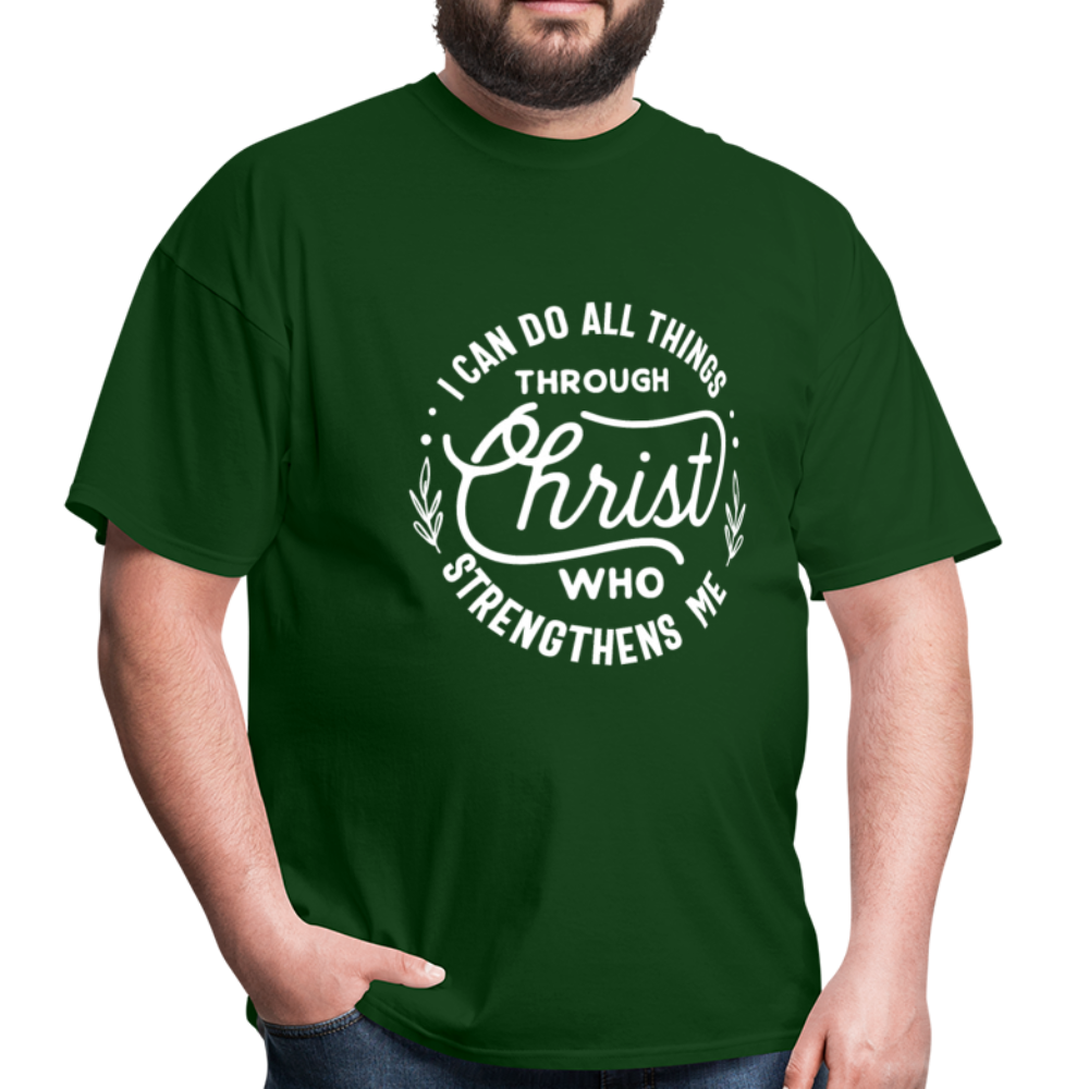 Through Christ - Men's Classic T-Shirt - forest green