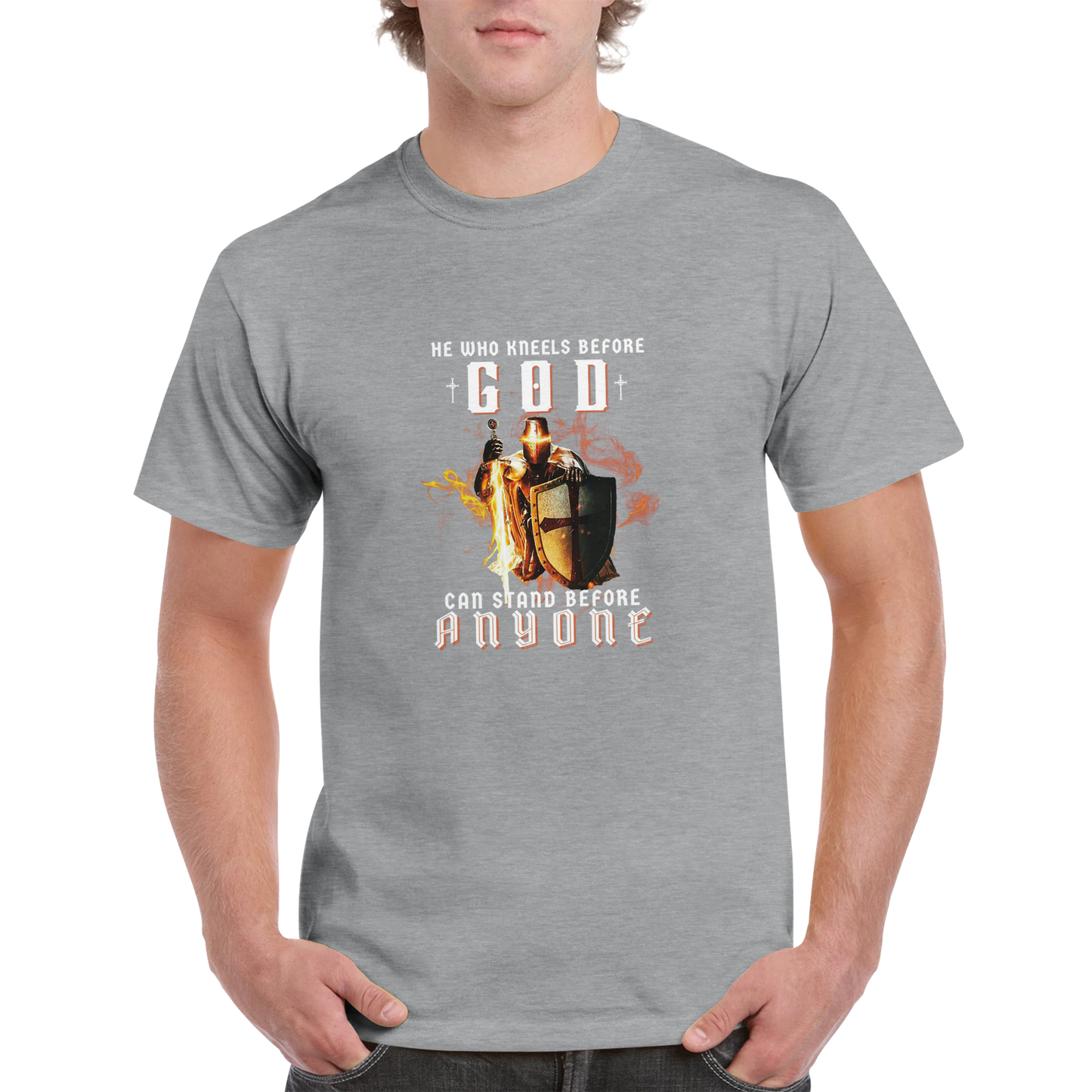 He Who Kneels Before God - Men's T-Shirt