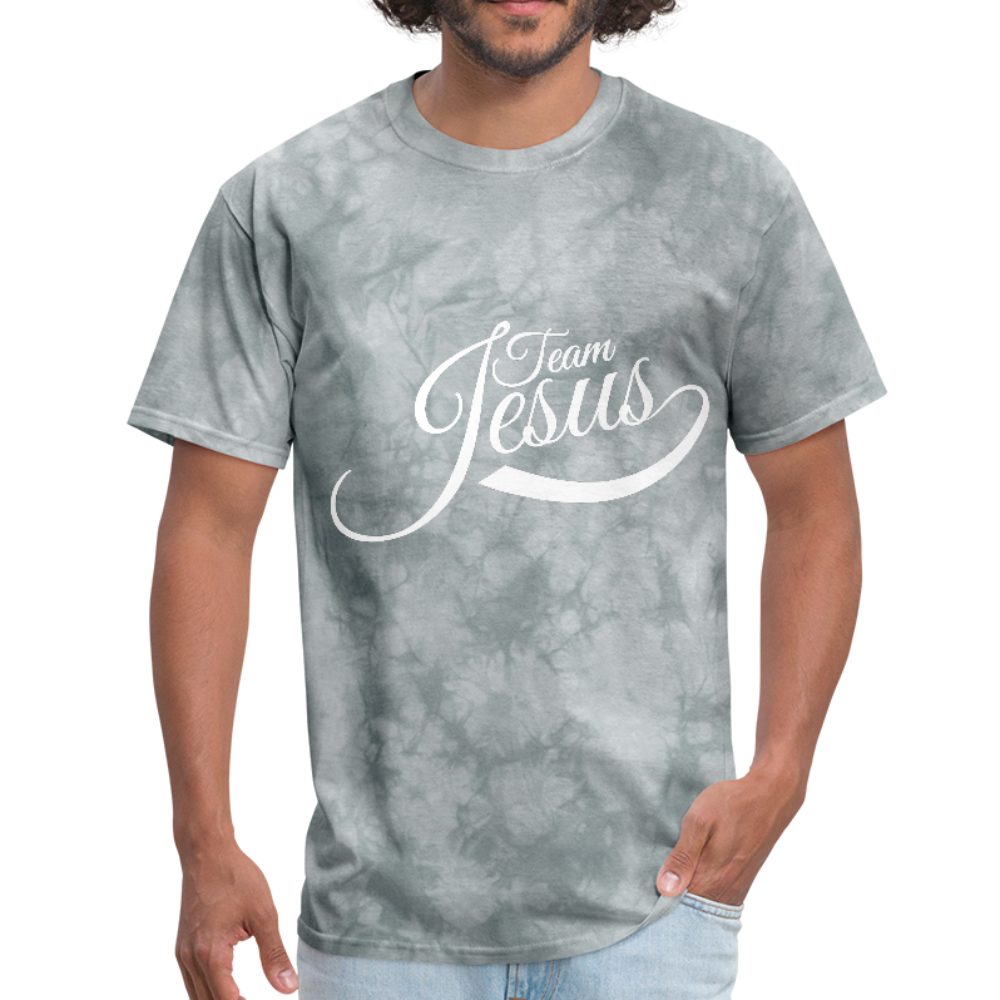 Team Jesus - White - Men's T-Shirt - grey tie dye