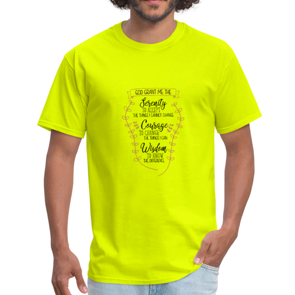 Serenity Prayer - Men's T-Shirt - safety green