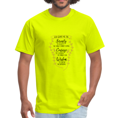 Serenity Prayer - Men's T-Shirt - safety green