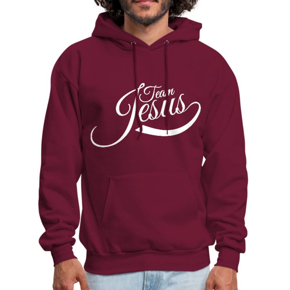 Team Jesus - White - Men's Hoodie - burgundy