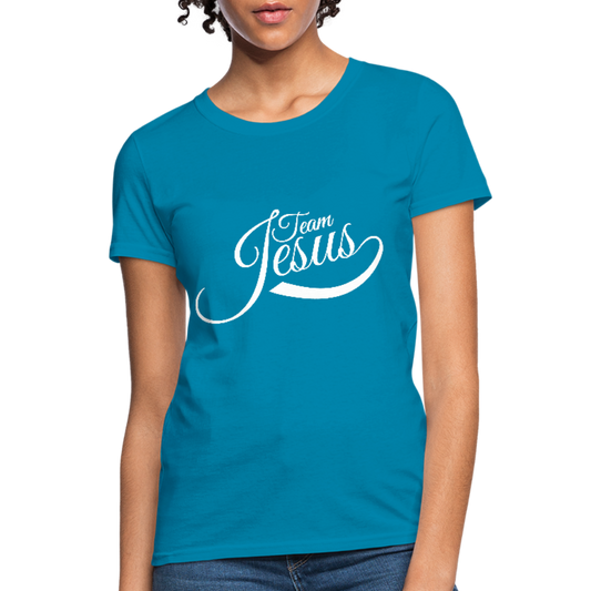 Team Jesus - White - Women's T-Shirt - turquoise